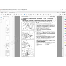 Kubota Tractor BX22 Loader LA210 Backhoe BT600 workshop service manual