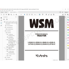 Kubota Tractor L3240-3 L3540-3 L3940-3 L4240-3 L4740-3 L5040-3 L5240-3 L5740-3 workshop service manual