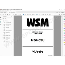 Kubota Tractor M5640SU workshop service manual