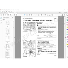 Kubota Tractor M6800 M6800S M8200 M9000 service manual