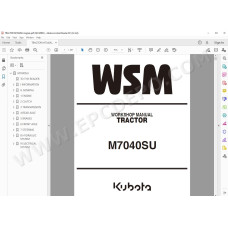 Kubota Tractor M7040SU workshop service manual