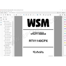 Kubota Utility Vehicle RTV1140CPX workshop service manual