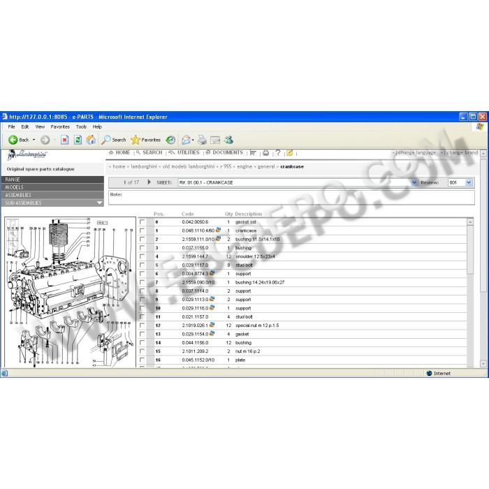 LAMBORGHINI SDF 2012 EPC PARTS & SERVICE CATALOG