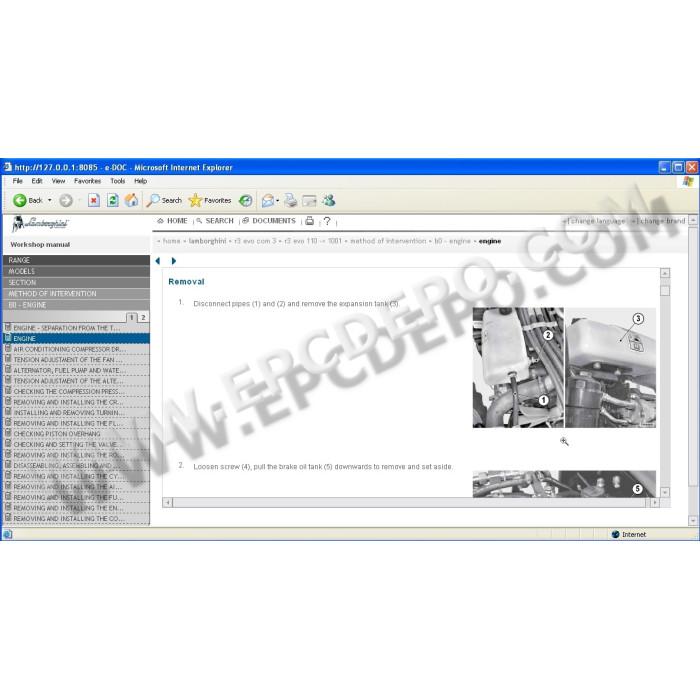 LAMBORGHINI SDF 2012 EPC PARTS & SERVICE CATALOG