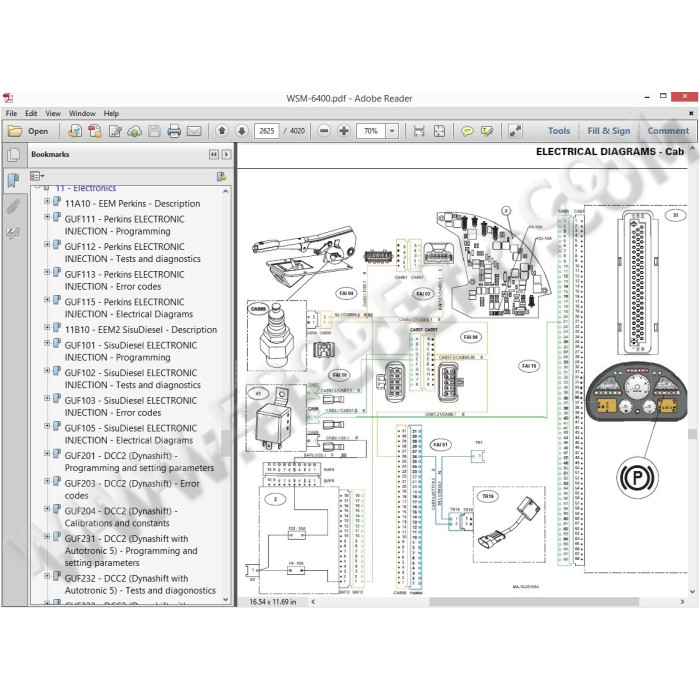 Massey Ferguson Tractor MF6400 service manual