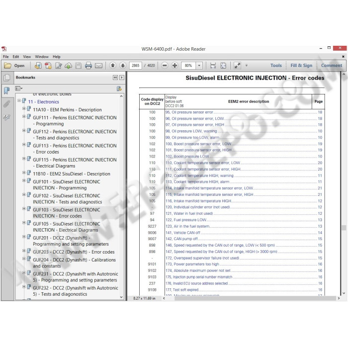 Massey Ferguson Tractor MF6400 service manual