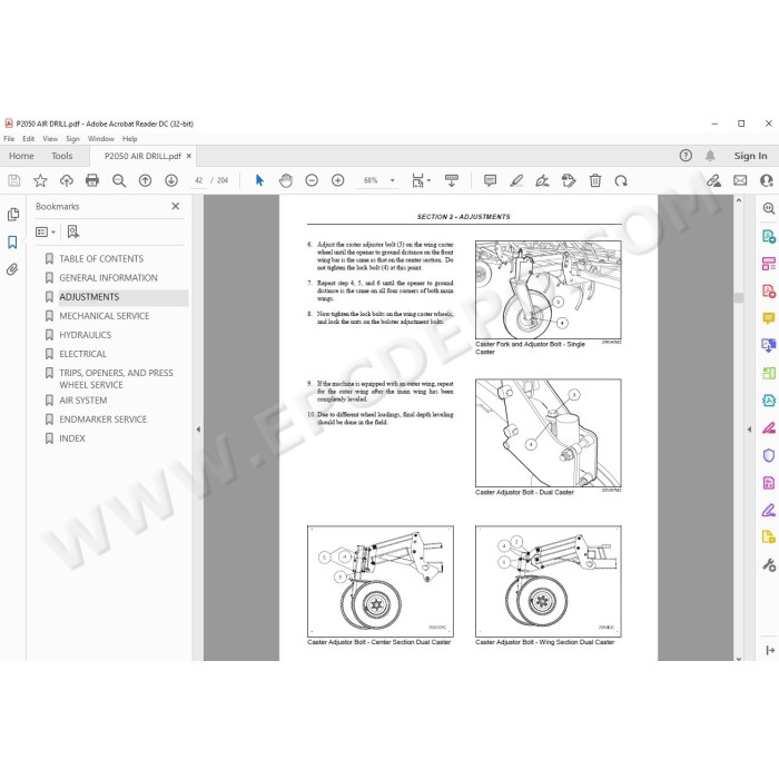 New Holland Air Drill P2050 service manual