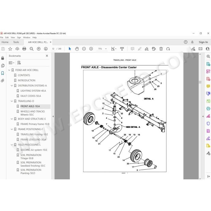 New Holland Air Hoe Drill P2060 service manual