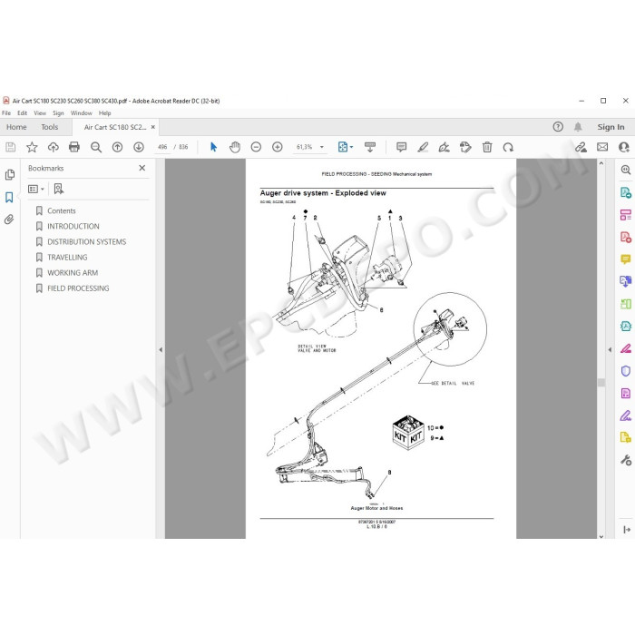 New Holland Air Cart SC180 SC230 SC260 SC380 SC430 service manual