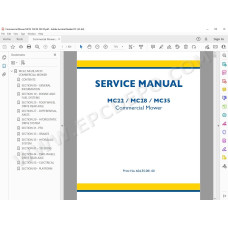 New Holland Mower MC22 MC28 MX28 MC35 service manual