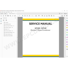 New Holland Discbine Mower Conditioner H7230 H7330 service manual