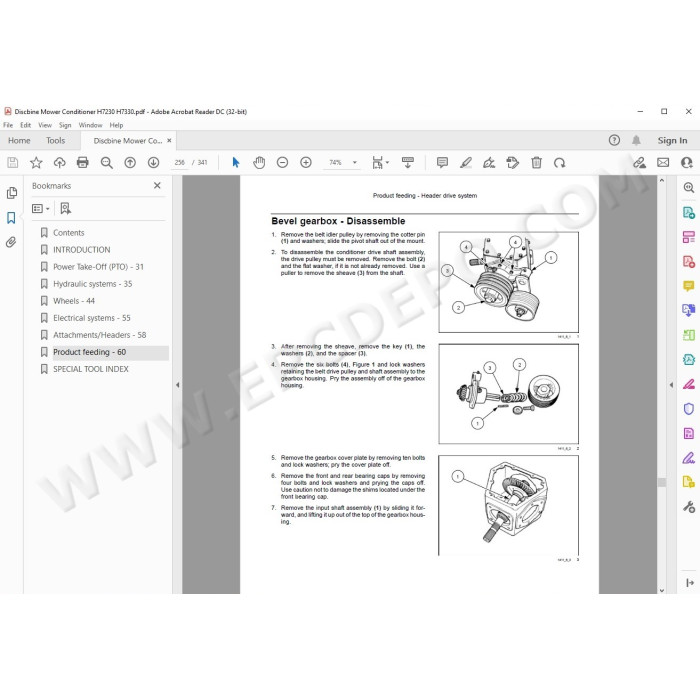 New Holland Discbine Mower Conditioner H7230 H7330 service manual