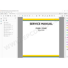New Holland Disk Drill P2080 P2085 service manual