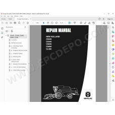 New Holland Forage Harvester CS520 CS540 CS640 CS660 CL560 service manual