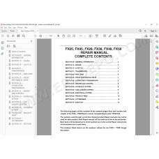 New Holland Forage Harvester FX25 FX45 FX28 FX38 FX48 FX58 service manual