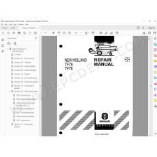 New Holland Harvester TF76 TF78 service manual