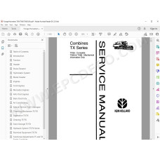 New Holland Forage Harvester TX36 TX66 TX68 service manual