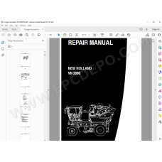 New Holland Forage Harvester VN 2080 service manual