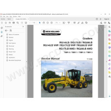New Holland Motor Grader RG140.B RG170.B RG200.B service manual