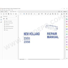 New Holland Auger Header 2355 2358 service manual
