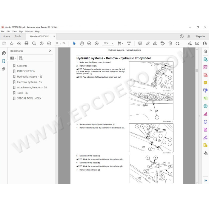 New Holland Header 600FDR service manual