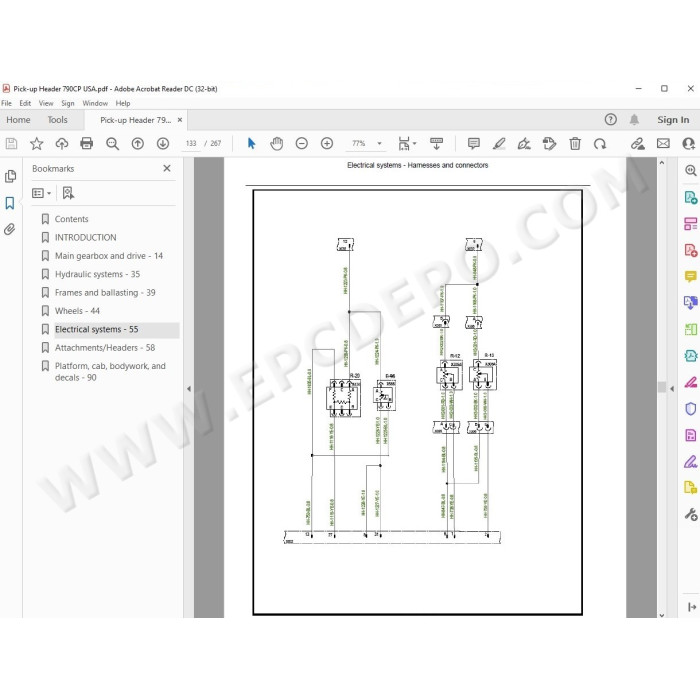 New Holland Pick-up Header 790CP service manual