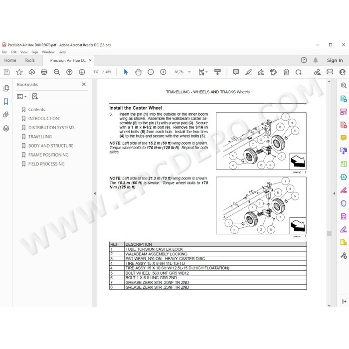 New Holland Precision Air Hoe Drill P2070 service manual