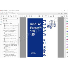 New Holland Utility vehicle Rustler 120, 125 service manual
