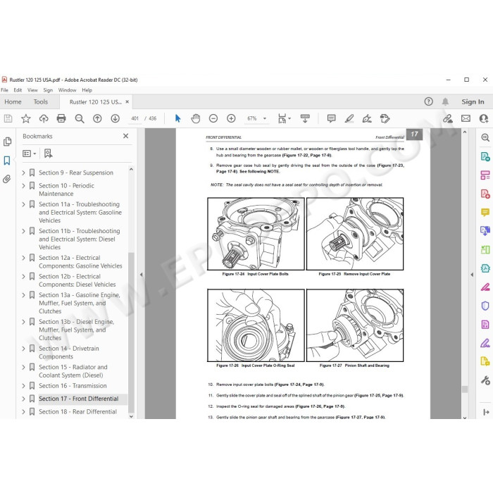 New Holland Utility vehicle Rustler 120, 125 service manual