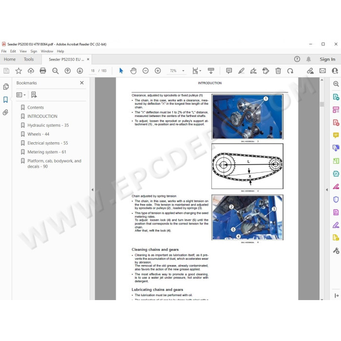 New Holland Seeder PS2030 service manual