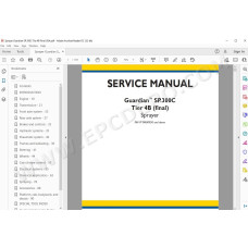 New Holland Sprayer Guardian SP.300C Tier 4B service manual
