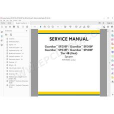 New Holland Sprayer Guardian SP.295F SP.300F SP.345F SP.400F Tier 4B service manual