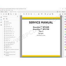 New Holland Sprayer Guardian SP.240R SP.275R Tier 3 service manual