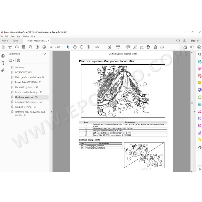 New Holland Disc Mower Conditioner MegaCutter 512 530  service manual