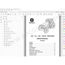 New Holland Tractor 100 115 135 160 HP service manual