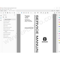 New Holland Tractor 1215 service manual