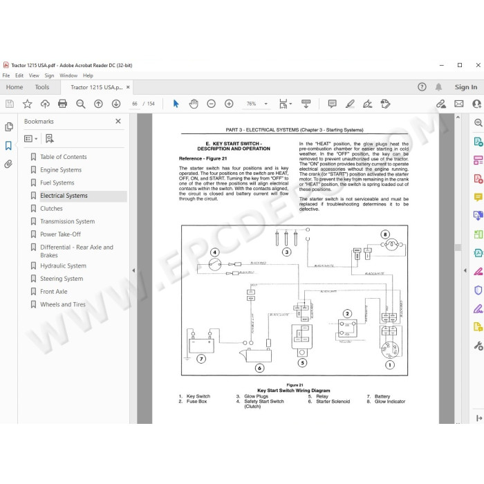 New Holland Tractor 1215 service manual
