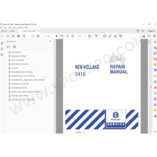 New Holland Tractor 3415 service manual
