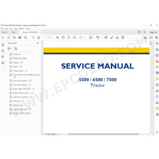 New Holland Tractor 5500 6500 7500 Tier 3 service manual