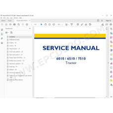 New Holland Tractor 6010 6510 7510 service manual