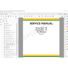 New Holland Tractor PowerStar 65 75 Tier 4b service manual