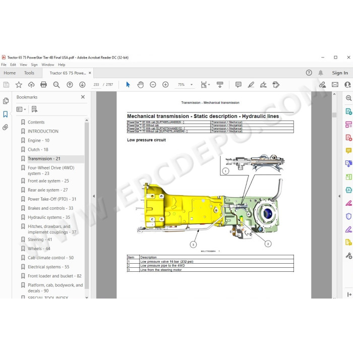 New Holland Tractor PowerStar 65 75 Tier 4b service manual