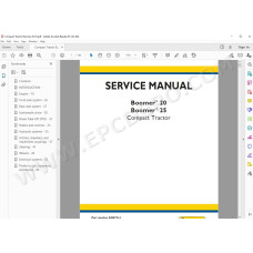 New Holland Tractor Boomer 20, 25 service manual