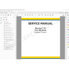 New Holland Tractor Boomer 24 Tier 4B service manual