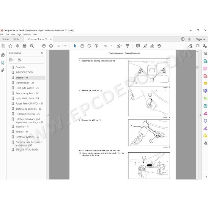 New Holland Tractor Boomer 24 Tier 4B service manual