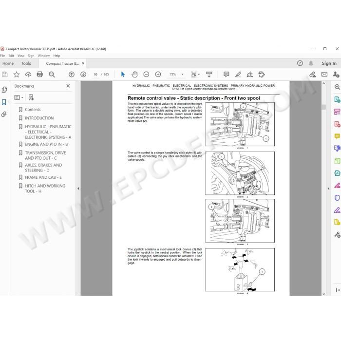 New Holland Tractor Boomer 30 35 service manual