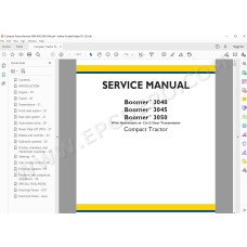 New Holland Tractor Boomer 3040 3045 3050 service manual
