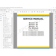 New Holland Tractor Boomer 45 50 55 Tier 4B service manual