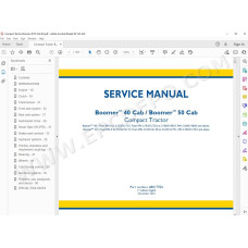 New Holland Tractor Boomer 40 50 Cab service manual
