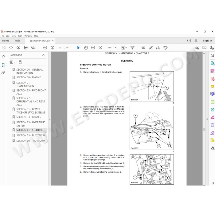 New Holland Tractor Boomer 8N service manual
